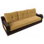 Прямой диван Меркурий еврокнижка, Микровельвет, Модель 111356