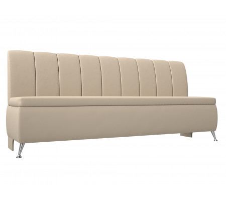 Кухонный прямой диван Кантри, Экокожа, Модель 100154