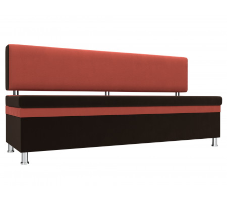 Кухонный прямой диван Стайл, Микровельвет, Модель 111635
