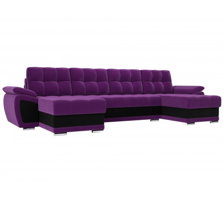 П-образный диван Нэстор, Микровельвет, Модель 109942