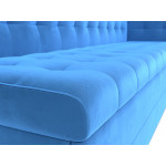 Кухонный диван Бриз с углом Голубой