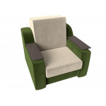 Кресло-кровать Сенатор 80 бежевый\зеленый