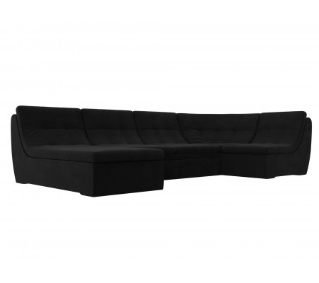 П-образный модульный диван Холидей, Микровельвет, Модель 101857