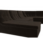 П-образный модульный диван Холидей Коричневый