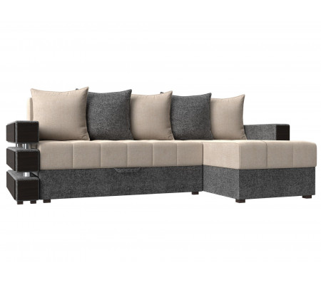 Угловой диван Венеция правый угол, Рогожка, Модель 108437