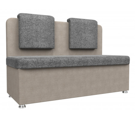 Кухонный прямой диван Маккон 2-х местный, Рогожка, Модель 109203
