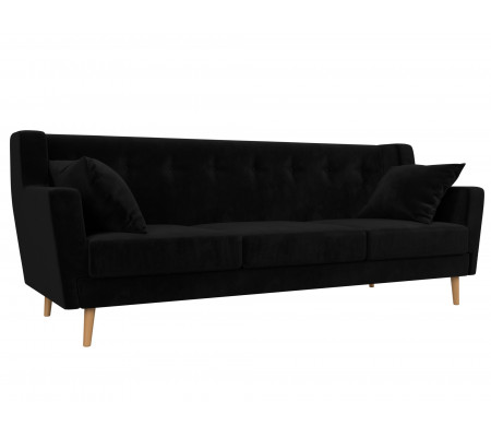 Прямой диван Брайтон 3, Велюр, Модель 109155