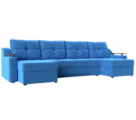 П-образный диван Сенатор, Велюр, Модель 112390
