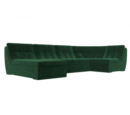 П-образный модульный диван Холидей, Велюр, Модель 101848