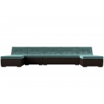 П-образный модульный диван Монреаль Long, Велюр, Модель 111524