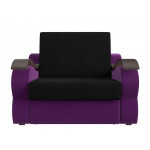 Прямой диван Меркурий 120 черный\фиолетовый