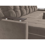 П-образный диван Сенатор, Велюр, Модель 112392
