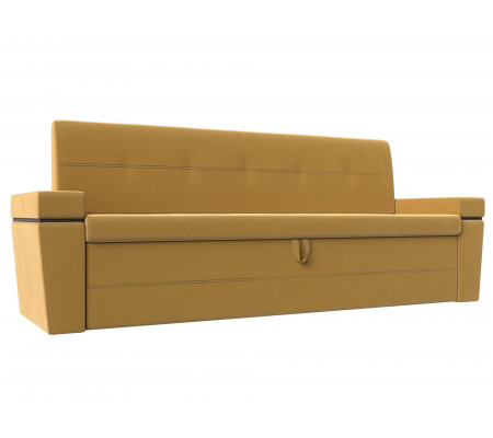 Кухонный прямой диван Деметра, Микровельвет, Модель 114233