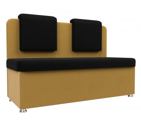 Кухонный прямой диван Маккон 2-х местный, Микровельвет, Модель 109178