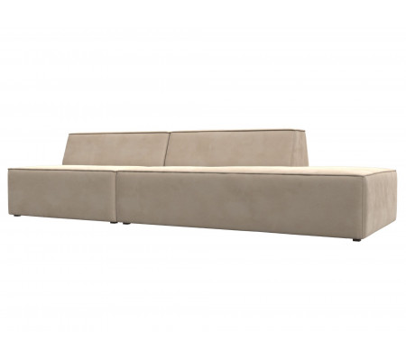 Прямой модульный диван Монс Модерн правый, Велюр, Модель 119450