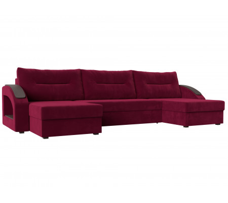 П-образный диван Канзас, Микровельвет, Модель 110263