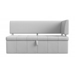 Кухонный прямой диван Стоун с углом правый, Экокожа, Модель 115950