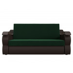 Прямой диван Меркурий 140 зеленый\коричневый
