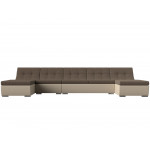 П-образный модульный диван Монреаль Long, Рогожка, Модель 111546