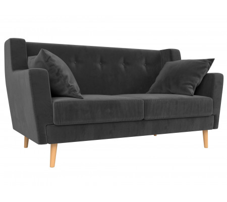 Прямой диван Брайтон 2, Велюр, Модель 108919