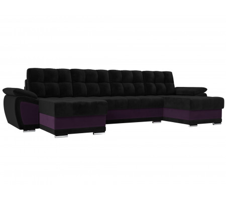 П-образный диван Нэстор, Велюр, Модель 31532