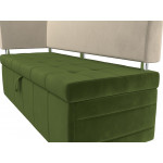 Кухонный прямой диван Стоун с углом левый, Микровельвет, Модель 107276L