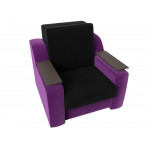 Кресло-кровать Сенатор черный\фиолетовый