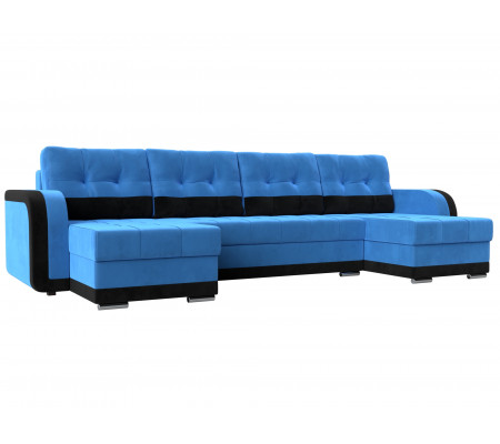 П-образный диван Марсель, Велюр, Модель 110037