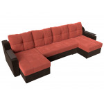П-образный диван Сенатор, Микровельвет, Модель 112406