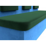 Кухонный прямой диван Маккон 3-х местный зеленый\Голубой