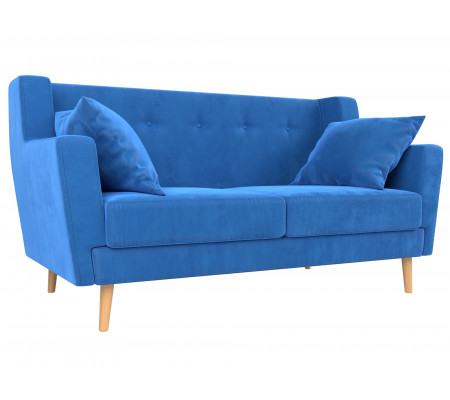 Прямой диван Брайтон 2, Велюр, Модель 108916