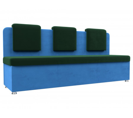 Кухонный прямой диван Маккон 3-х местный, Велюр, Модель 101365