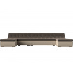 П-образный модульный диван Монреаль Long, Велюр, Модель 111523