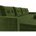П-образный диван Белфаст Зеленый