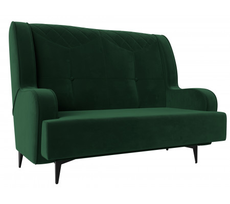 Прямой диван Неаполь 2-х местный, Велюр, Модель 113164