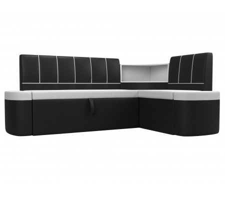 Кухонный угловой диван Тефида правый угол, Экокожа, Модель 107535