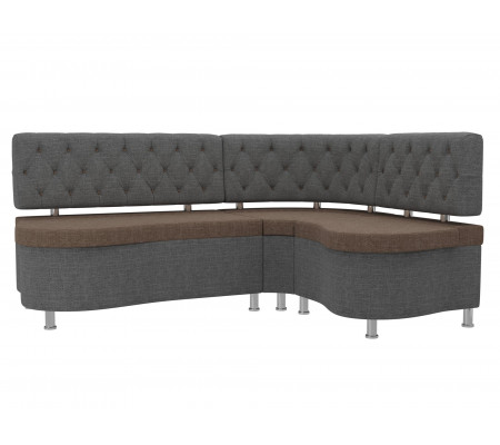Кухонный угловой диван Вегас правый угол, Рогожка, Модель 105187
