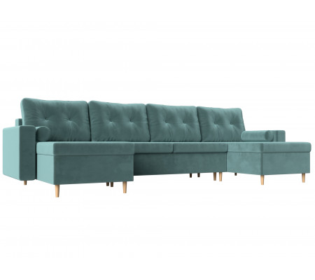 П-образный диван Белфаст, Велюр, Модель 105770