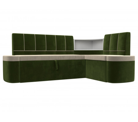 Кухонный угловой диван Тефида правый угол, Микровельвет, Модель 107517