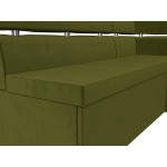 Кухонный угловой диван Классик правый угол, Микровельвет, Модель 117986