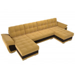 П-образный диван Нэстор, Микровельвет, Модель 109938