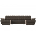 П-образный диван Нэстор, Велюр, Модель 109925