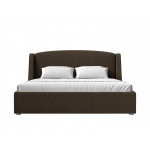 Интерьерная кровать Лотос 160, Рогожка, Модель 114004