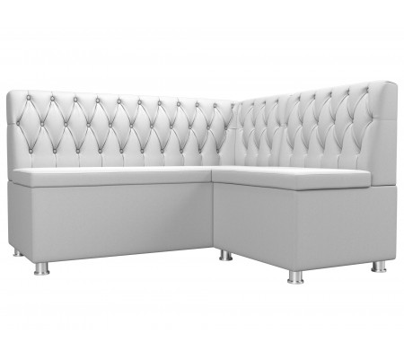 Кухонный угловой диван Мирта правый угол, Экокожа, Модель 107606