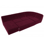П-образный модульный диван Холидей, Микровельвет, Модель 112677