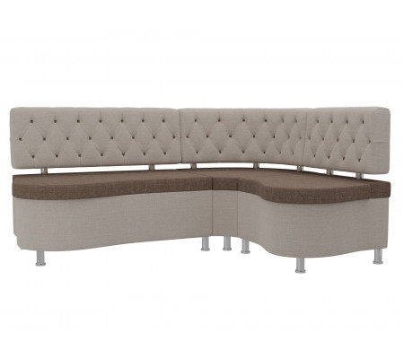 Кухонный угловой диван Вегас правый угол, Рогожка, Модель 105186