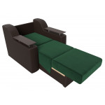 Кресло-кровать Сенатор 80 зеленый\коричневый
