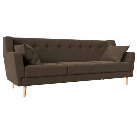 Прямой диван Брайтон 3, Рогожка, Модель 109165
