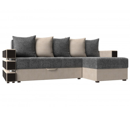 Угловой диван Венеция правый угол, Рогожка, Модель 108435