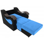 Кресло-кровать Меркурий 80 голубой\черный